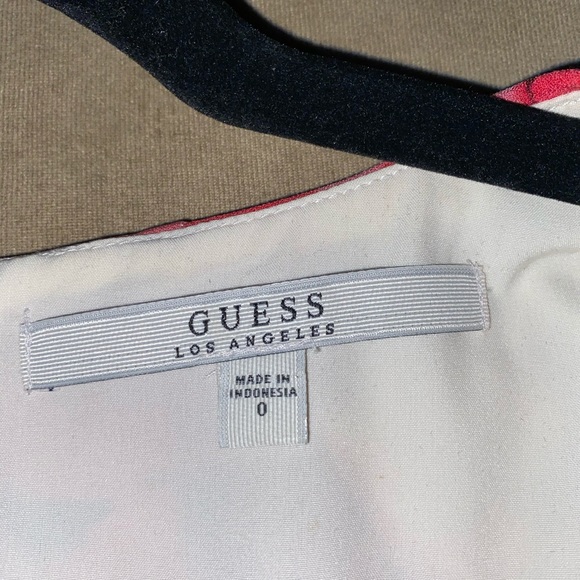 Guess white and red Floral dress - Picture 3 of 3